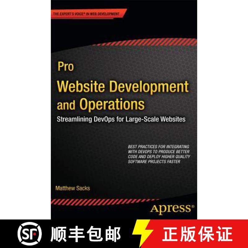 【3-4周达】Pro Website Development and Operations : Streamlining DevOps for large-scale websites [9781430239697]