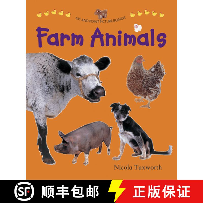【2-3周达】Say and Point Picture Boards: Farm Animals [9781861474766]