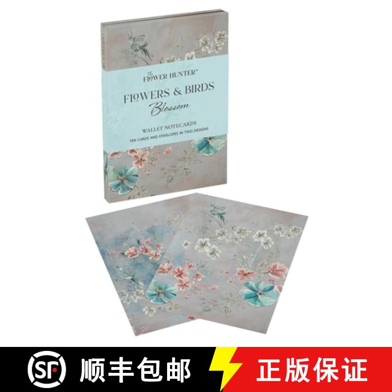 【3-4周达】Flowers & Birds Blossom Wallet Notecards [9781800653283]