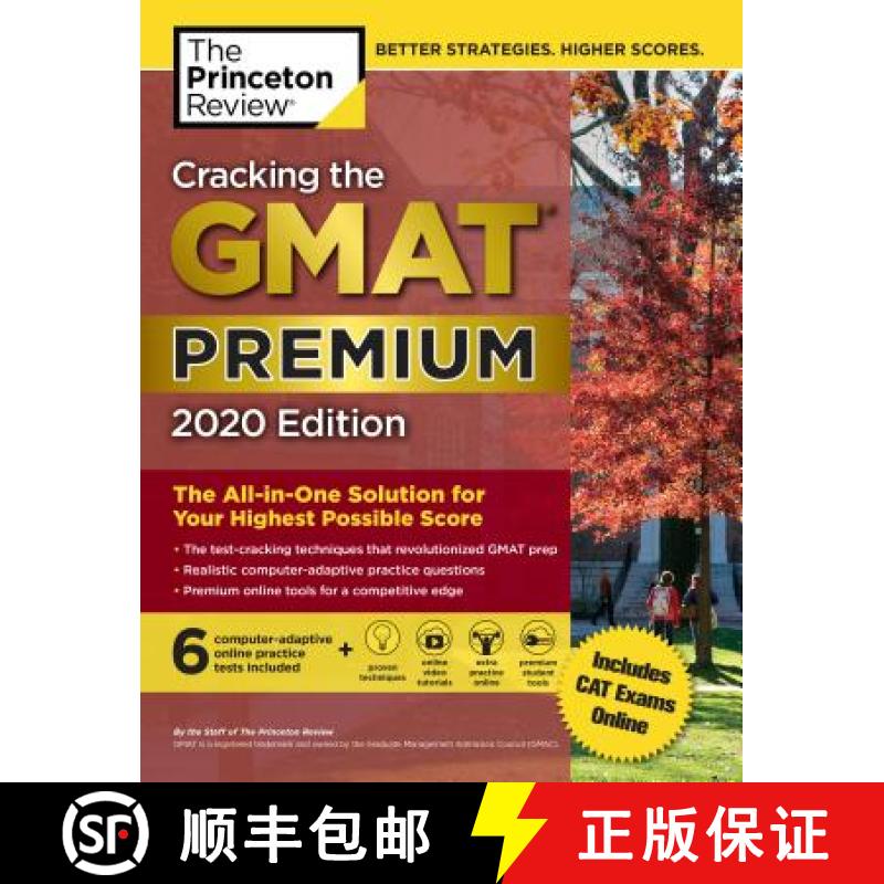 Cracking the GMAT Premium Edition with 6 Computer-Adaptive Practice Tests, 2020: The All-In-One Solut... [9780525568025]