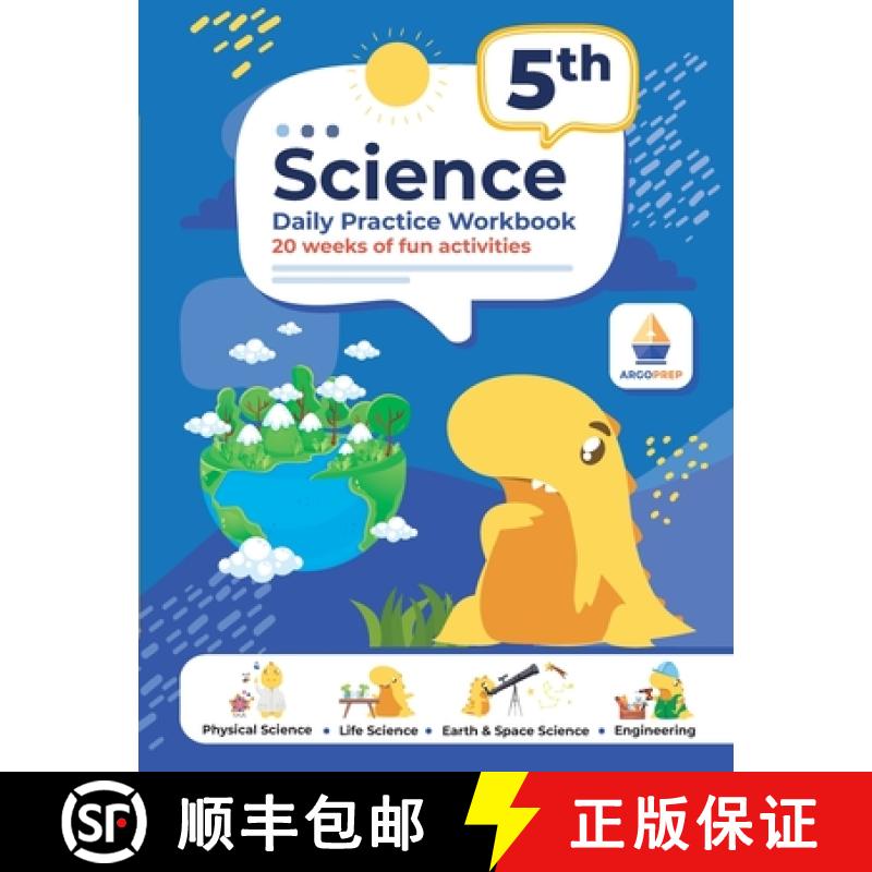 【3-4周达】5th Grade Science: Daily Practice Workbook 20 Weeks of Fun Activities (Physical, Life, Ear... [9781962936170]