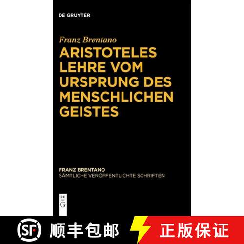 【3-4周达】精装 Aristoteles Lehre vom Ursprung des menschlichen Geistes [9783110760880]