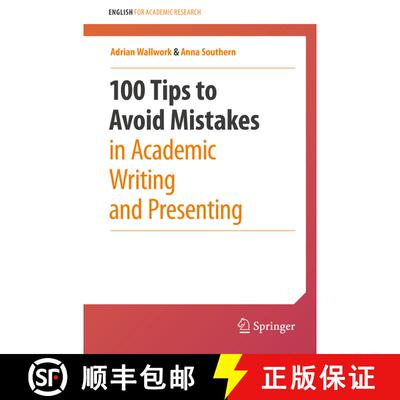 【3-4周达】100 Tips to Avoid Mistakes in Academic Writing and Presenting [9783030442132]