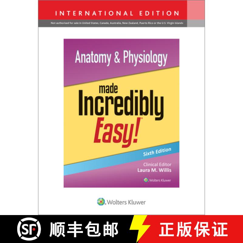 【2-3周达】Anatomy & Physiology Made Incredibly Easy! [9781975209285]