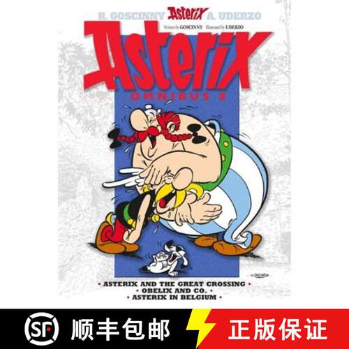【3-4周达】精装 Asterix: Asterix Omnibus 8: Asterix and The Great Crossing, Obelix and Co., Asterix i... [9781444008371]