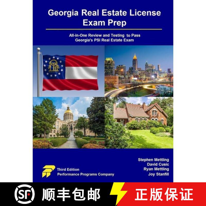 【3-4周达】Georgia Real Estate License Exam Prep: All-in-One Review and Testing to Pass Georgia's PSI... [9781955919531]