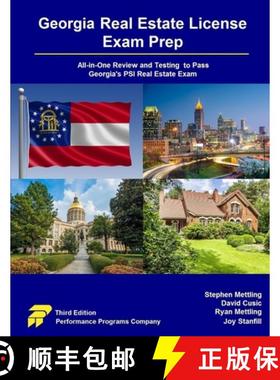 【3-4周达】Georgia Real Estate License Exam Prep: All-in-One Review and Testing to Pass Georgia's PSI... [9781955919531]