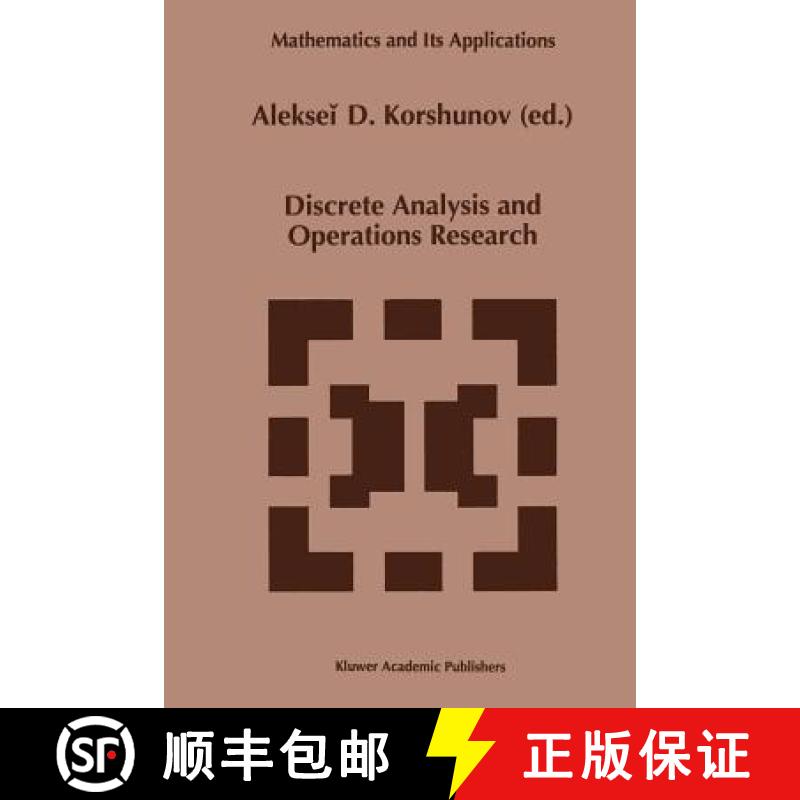 【3-4周达】Discrete Analysis and Operations Research [9789401072175]