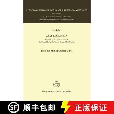 【3-4周达】Synthese hochpolymerer Stoffe [9783531024868]
