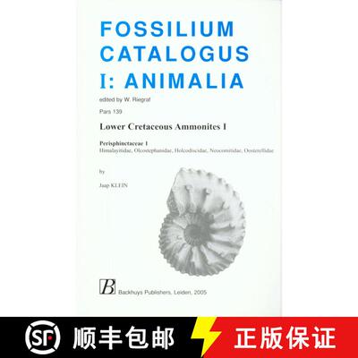 预订 Fossilium Catalogus Animalia, Volume 139 [English] [9789057820007]