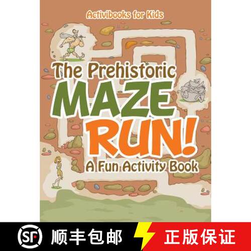 【3-4周达】The Prehistoric Maze Run! A Fun Activity Book [9781683214373]