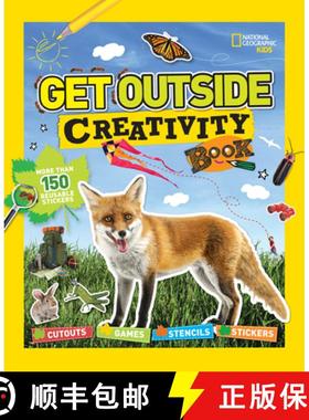 【3-4周达】Get Outside Creativity Book: Cutouts, Games, Stencils, Stickers [9781426323263]