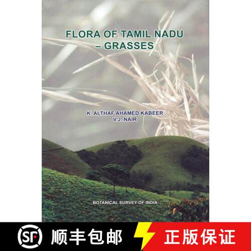 【3-4周达】精装 Flora of Tamil Nadu - Grasses [9788181770318]
