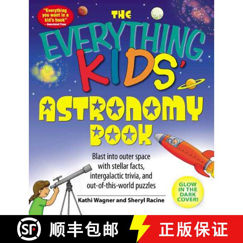 【3-4周达】Everything Kids' Astronomy Book: Blast into outer space with steller facts, integalatic tr... [9781598695441]