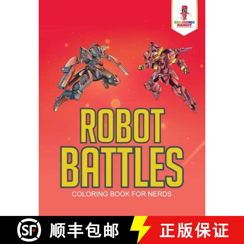 【3-4周达】Robot Battles : Coloring Book for Nerds [9780228205579]