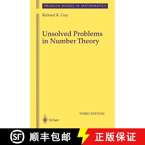 【3-4周达】精装 Unsolved Problems in Number Theory (Third Edition 2004) [9780387208602]