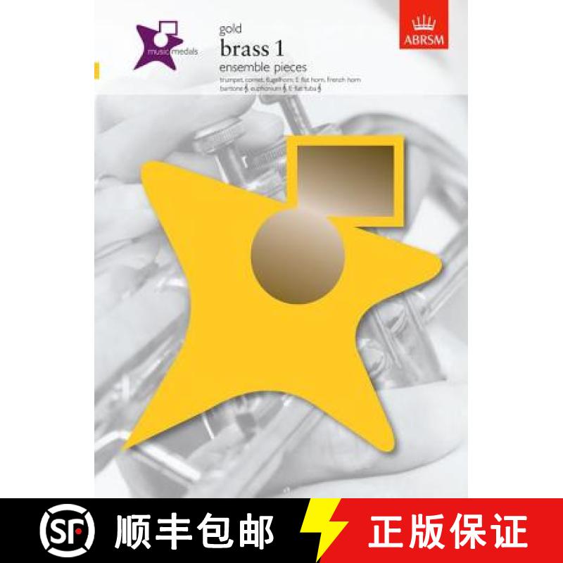 【3-4周达】Music Medals Gold Brass 1 Ensemble Pieces [9781860965067]