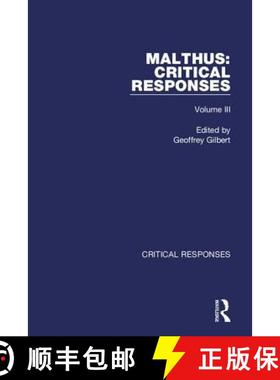 【3-4周达】Thomas Robert Malthus: Critical Responses [9780415140119]