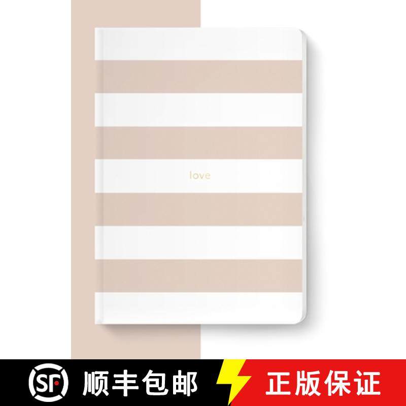 【3-4周达】Spirit Stationery Striped A5 Notebook: Dusty Pink [9780281079797]