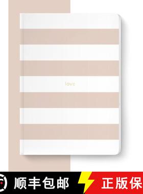 【3-4周达】Spirit Stationery Striped A5 Notebook: Dusty Pink [9780281079797]