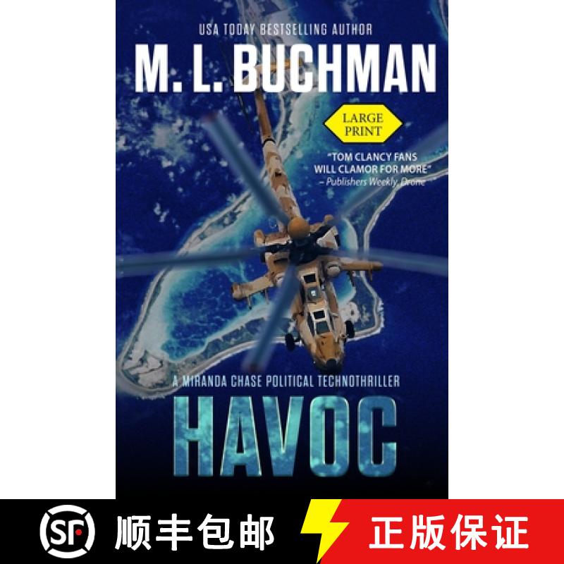 【3-4周达】Havoc (Large Print: a political technothriller [9781637210086]