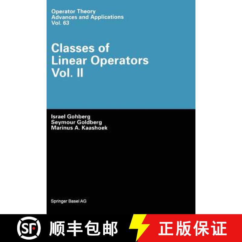 【3-4周达】Classes of Linear Operators [9783034896795]