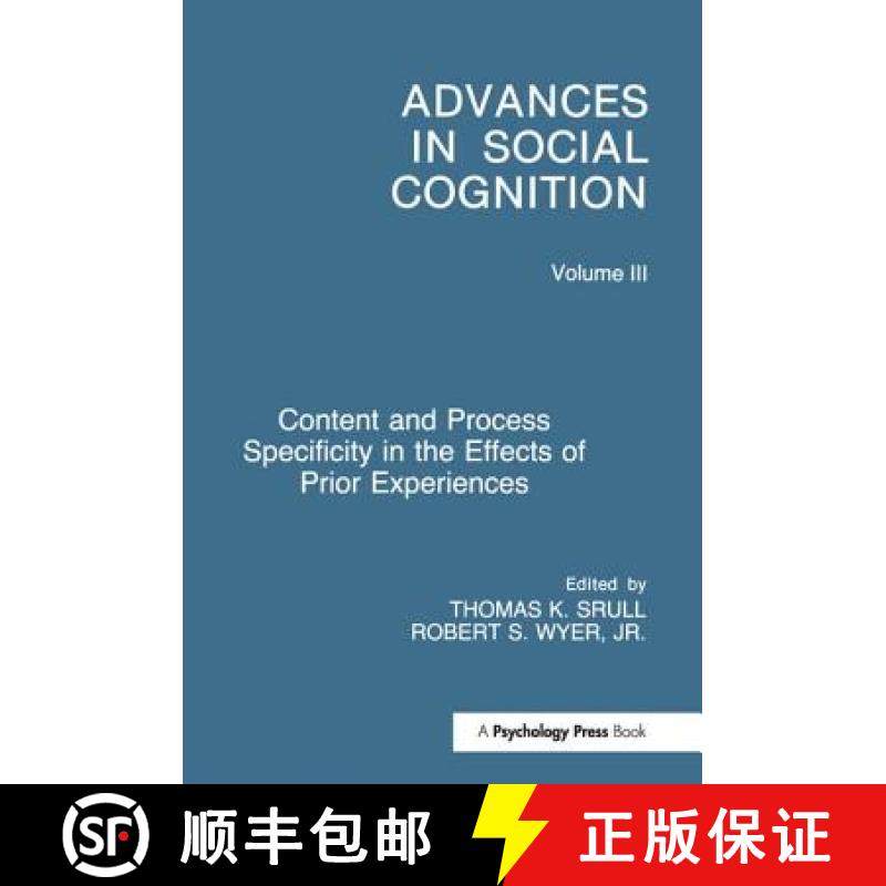 【3-4周达】Content and Process Specificity in the Effects of Prior Experiences: Advances in Social Co... [9781138971738]