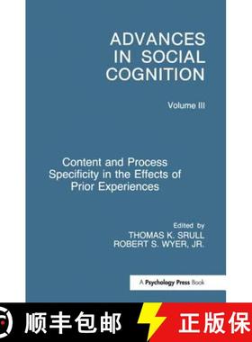 【3-4周达】Content and Process Specificity in the Effects of Prior Experiences: Advances in Social Co... [9781138971738]