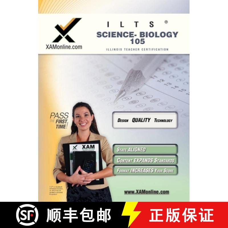 【3-4周达】Ilts Science-Biology 105 Teacher Certification Test Prep Study Guide: Biology 105 [9781581979787]