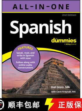 【3-4周达】Spanish All–In–One For Dummies, 2nd Edition (with audio online!) [9781394385201]
