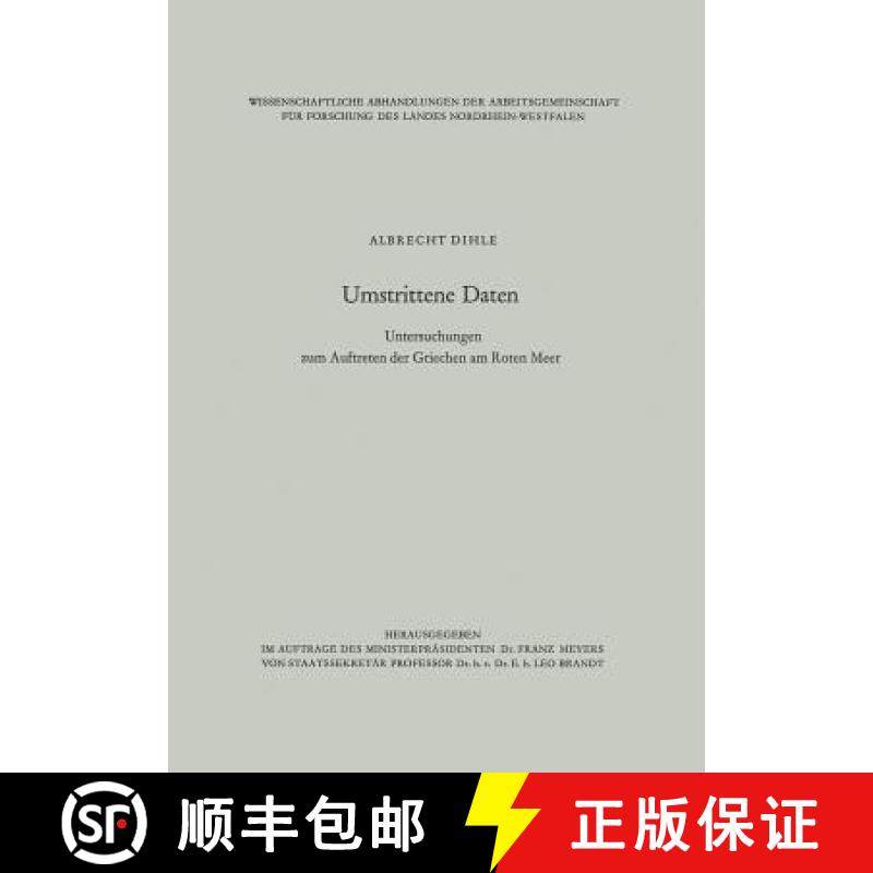 【3-4周达】Umstrittene Daten : Untersuchungen zum Auftreten der Griechen am Roten Meer [9783322982070]