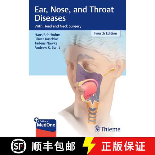 【3-4周达】精装 Ear, Nose, and Throat Diseases – With Head and Neck Surgery [9783136712047]