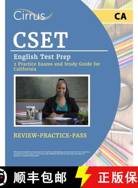【3-4周达】CSET English Test Prep: 2 Practice Exams and Study Guide for California [9781637985007]