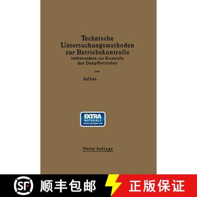 【3-4周达】Technische Untersuchungsmethoden zur Betriebskontrolle insbesondere zur Kontrolle des Damp... [9783662230008]