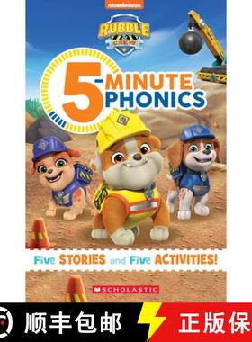 预订 Rubble and Crew: 5-Minute Phonics [9781546111856]