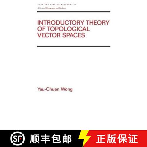 【3-4周达】精装 Introductory Theory of Topological Vector SPates [9780824787790]