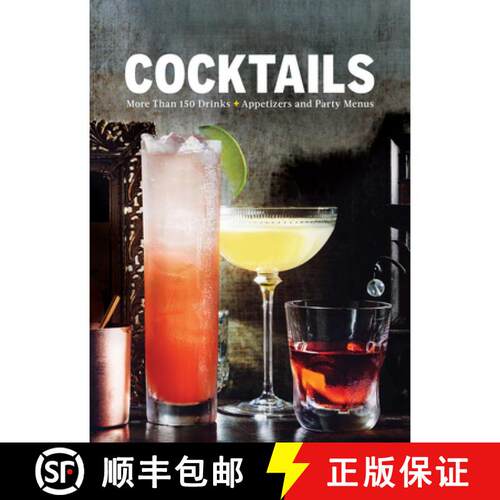 预订 精装 Cocktails: More Than 150 Drinks + Appetizers and Party Menus [9780848756130]