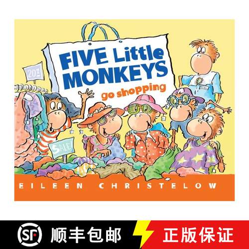 【3-4周达】Five Little Monkeys Shopping for School [9780547744513]