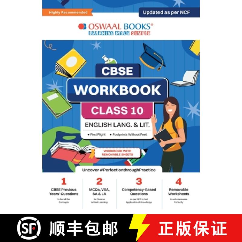 【3-4周达】Oswaal CBSE Workbook | English Language and Literature | Class 10 | Updated as per NCF | F... [9789359586939]