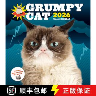 【3-4周达】Grumpy Cat 2026 Wall Calendar [9781797235363]
