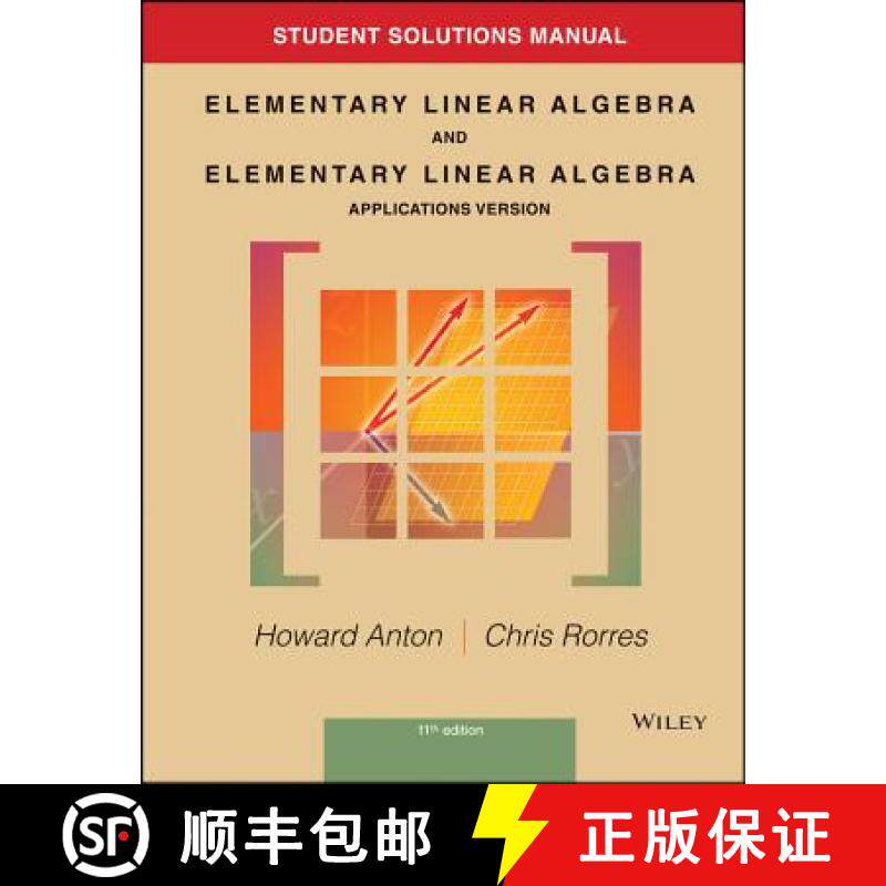 【3-4周达】Student Solutions Manual to Accompany Elementary Linear Algebra, Applications Version, 11E [9781118464427]