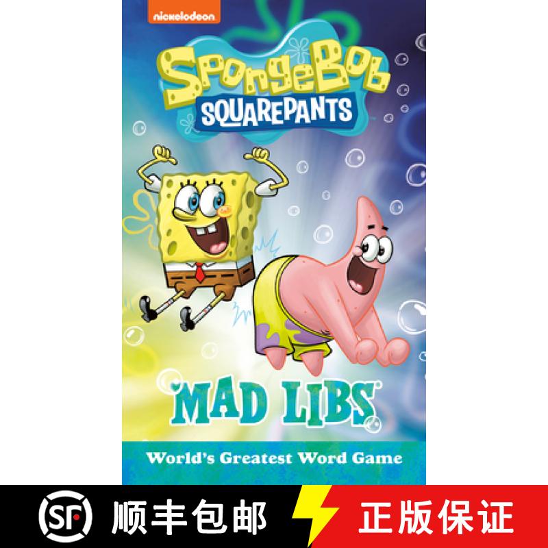 【3-4周达】Spongebob Squarepants Mad Libs: World's Greatest Word Game [9780593096277]