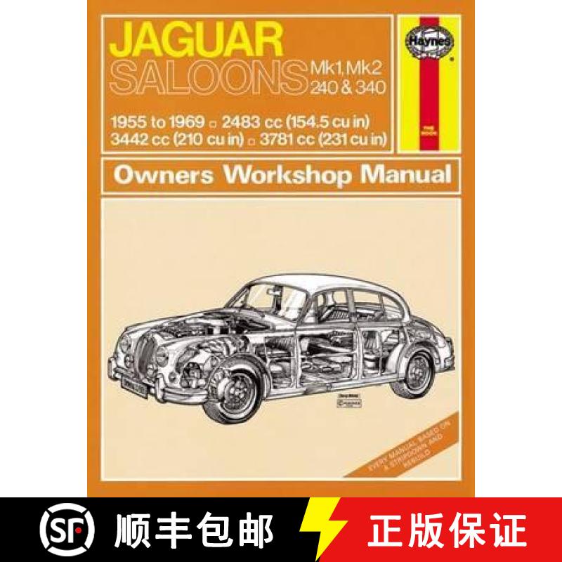 【3-4周达】Jaguar MkI & II, 240 & 340 (55 - 69) Haynes Repair Manual: 55-69 [9780857335944]