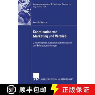 Gestaltungsdimensionen 9783835005013 Koordination Und Vertrieb Marketing 4周达 Von Erfolgs... Determinanten