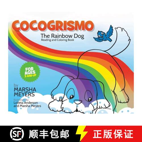 【3-4周达】精装 COCOGRISMO: The Rainbow Dog Reading and Coloring Book [9798893567991]