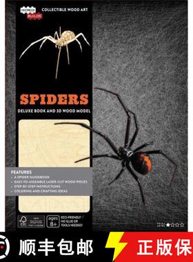 【3-4周达】Incredibuilds: Spiders Deluxe Book and Model Set [9781682980187]