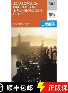 【3-4周达】Scarborough, Bridlington and Flamborough Head [9780319245538]