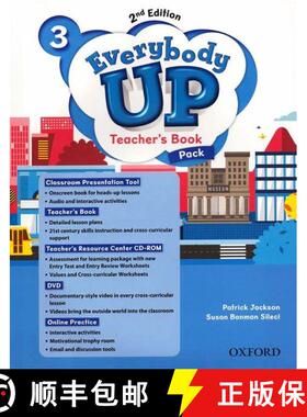 【3-4周达】Everybody Up: Level 3: Teacher's Book Pack [9780194635646]