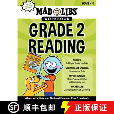 【3-4周达】Mad Libs Workbook: Grade 2 Reading: Aligns with State and National Common Core Standards [9780593096161]