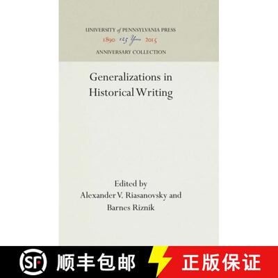 【3-4周达】Generalizations in Historical Writing [9781512813555]
